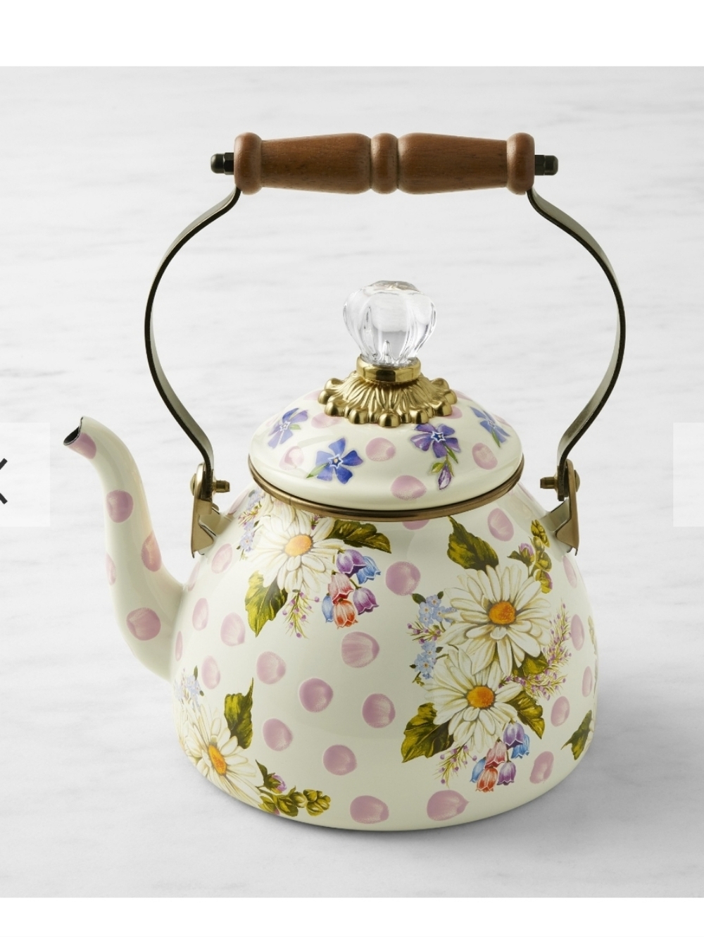 Mackenzie Childs Wildflower Teapot 2qt